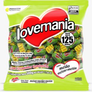 Bala Lovemania Melao Rech Jelly 500g