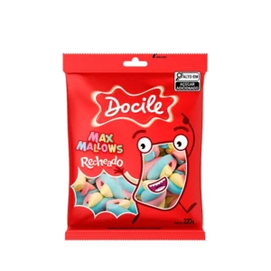 Marshmallow Recheado Colorido 220g