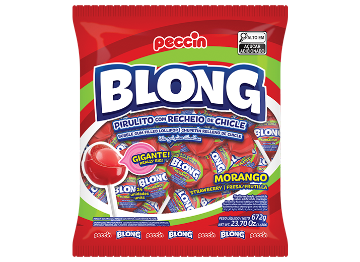 Pirulito Blong Morango