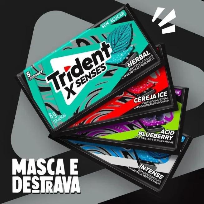 Chiclete Trident Herbal Fresh sem Açúcar