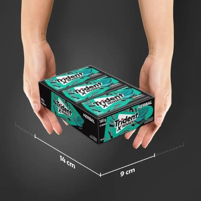 Chiclete Trident Herbal Fresh sem Açúcar