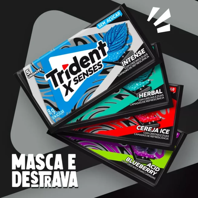 Chiclete Trident XSenses Intense