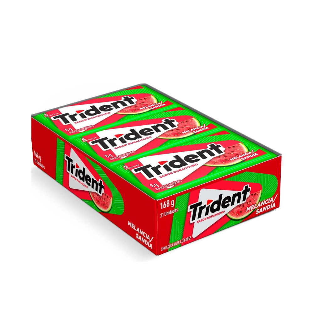 Chiclete Trident Melancia Sem Açúcar