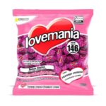 Bala Lovemania Morango Cremoso 584g