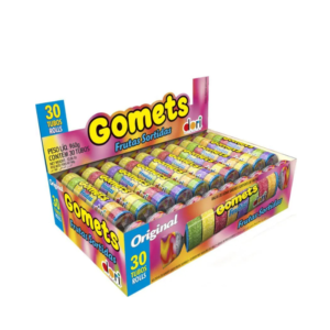 Goma Tubo Dori Gomets Frutas 960g 30un
