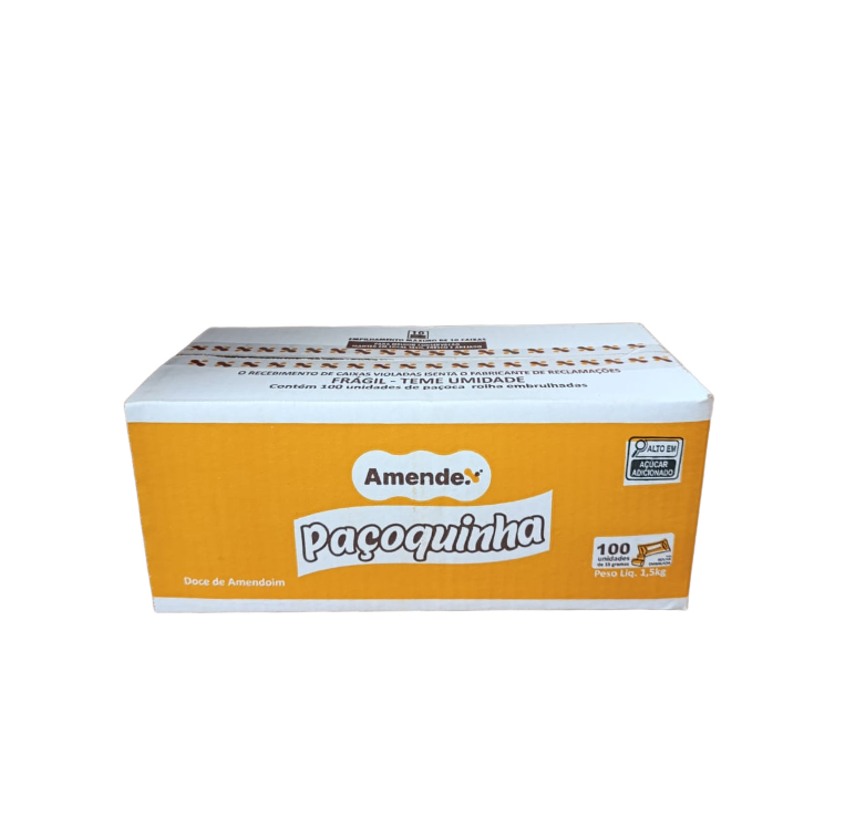 Paçoca Rolha Tradicional 100 Unidades