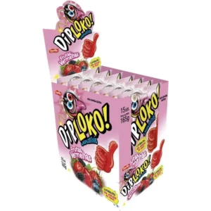 Pirulito DipLoko Explosive frutas vermelhas - Danilla Foods