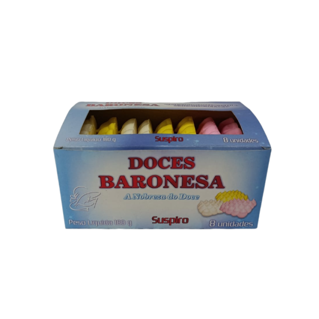 Caixa Suspiro c/ 8 Unidades Doces baronesa